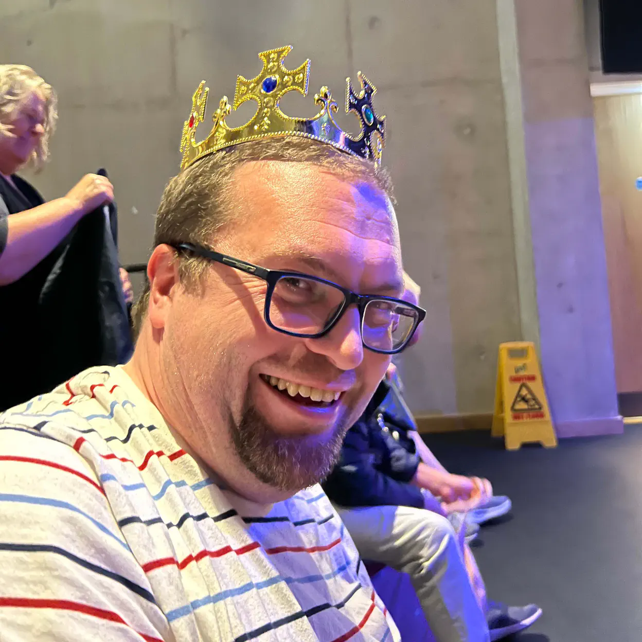 Andy crowned as King.