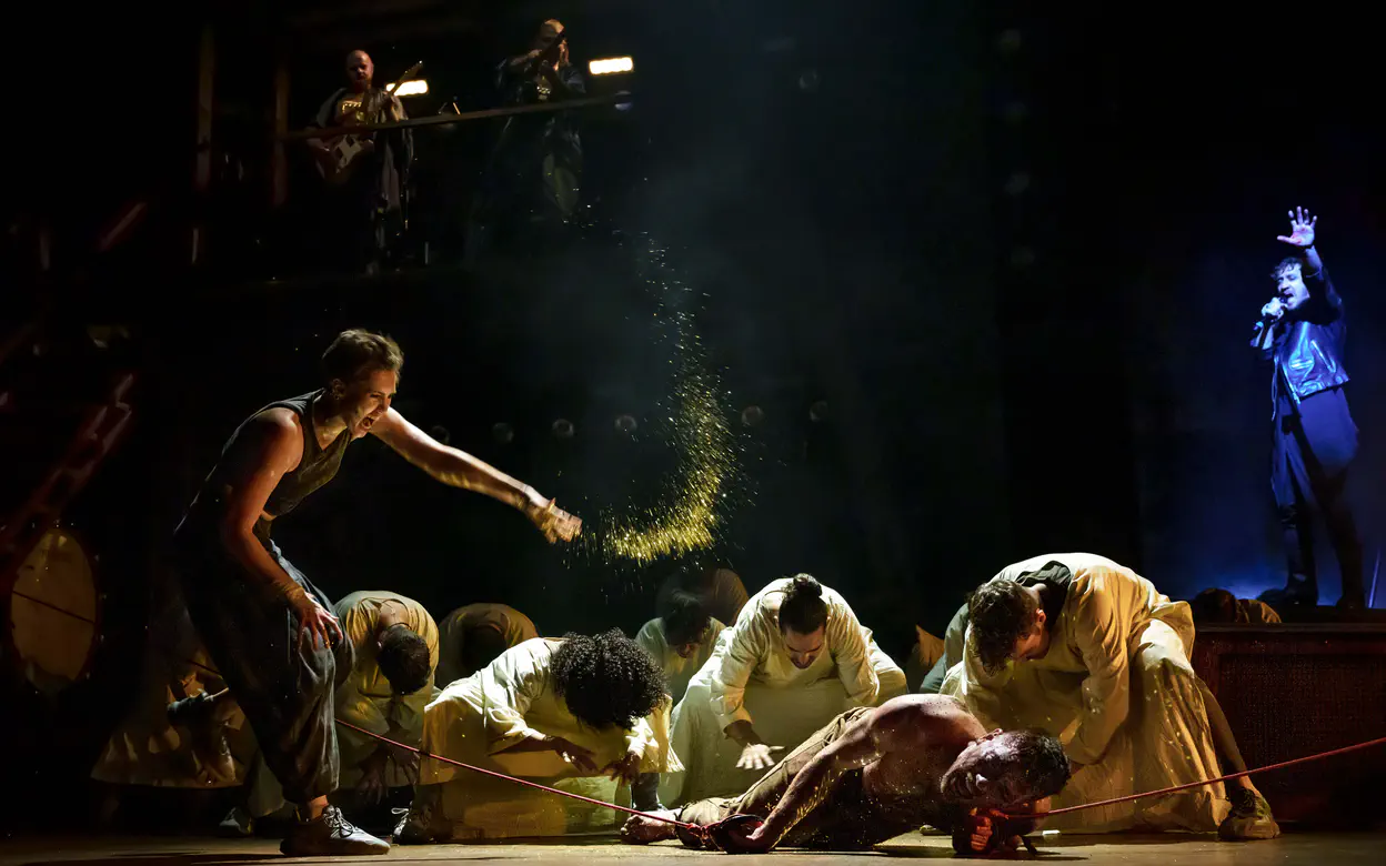 39 lashes of glitter. Photograph from Regent&rsquo;s Park Open Air Theatre.